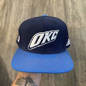 OKC Thunder Adidas NBA Snapback Blue Hat Clean  OSFM